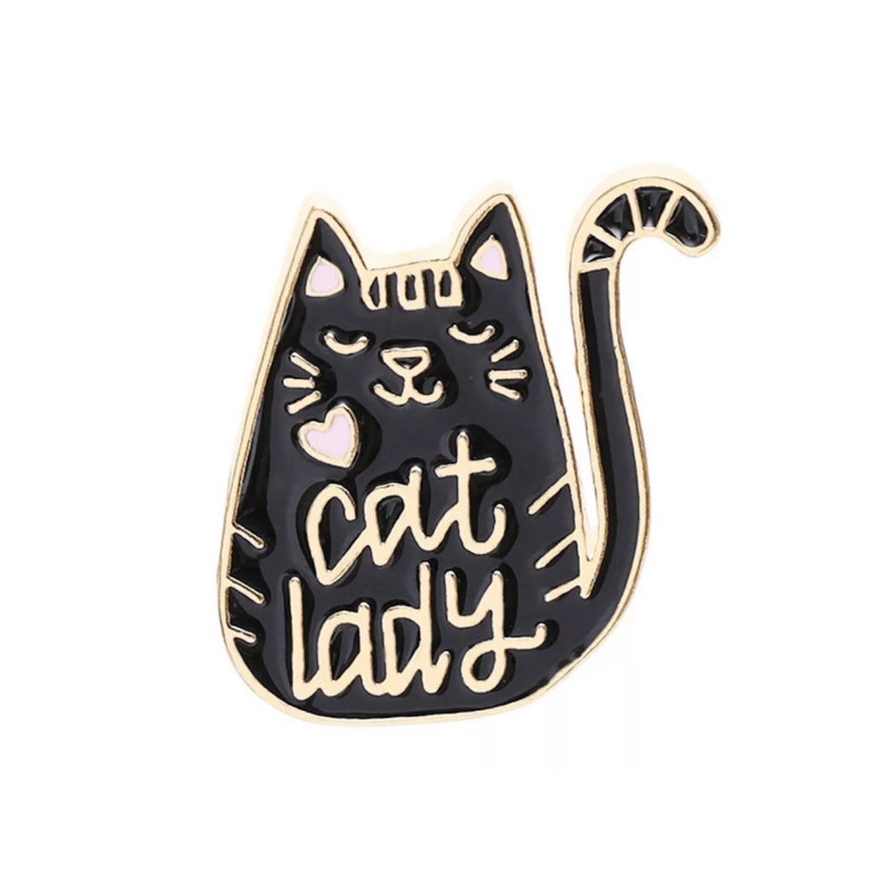 Cat Lady Enamel Pin